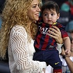 Shakira Takes Her Son To Football Match in Barcelona