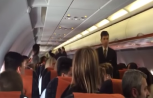 Avioni ben ulje emergjente. Kosovari rreh stjuardesen