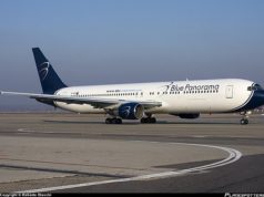 Avioni i Blue Panorama peson defekt, ben ulje emergjente ne Rinas