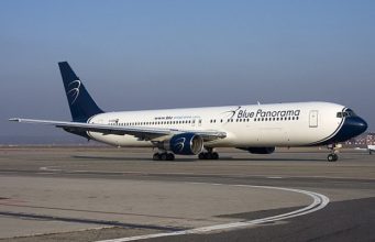 Avioni i Blue Panorama peson defekt, ben ulje emergjente ne Rinas