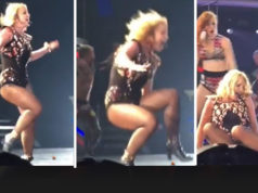 Britney rrezohet ne skene dhe demton kyçin e kembes