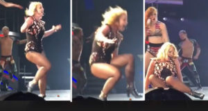 Britney rrezohet ne skene dhe demton kyçin e kembes