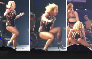 Britney rrezohet ne skene dhe demton kyçin e kembes