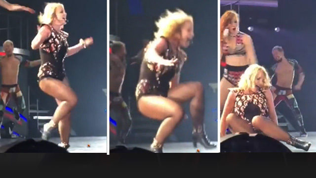 Britney rrezohet ne skene dhe demton kyçin e kembes