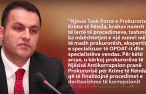 Llalla: Ne shtator fillon arrestimi i zyrtareve te larte