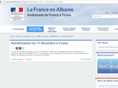 Protesta me 17 dhjetor, Ambasada Franceze paralajmeron shtetasit e saj