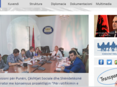 Kuvendi i Shqiperise ndryshon faqen zyrtare