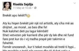 Riselda Sejdija ofendon aktoren e Al-Pazar, reagojne fansat