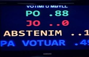 Mazhoranca miraton Vetingun pa votat e opozites