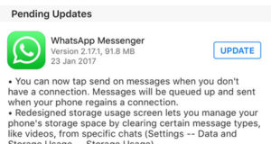 WhatsApp, perditesime ne dergimin e mesazheve