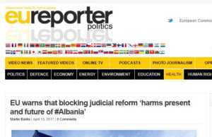 Eureporter: BE e frikesuar per shperthimin e dhunes ne Shqiperi