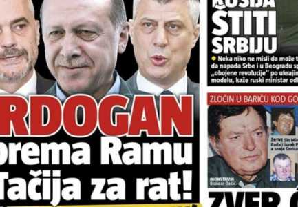 Çmenden mediat serbe: Erdogan po pergatit Shqiperine dhe Kosoven per lufte