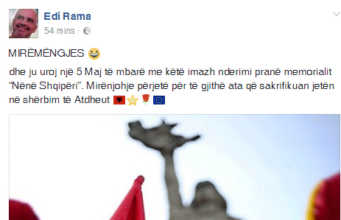 Kryeministri Rama kujton 5-majin me nje urim ne FB