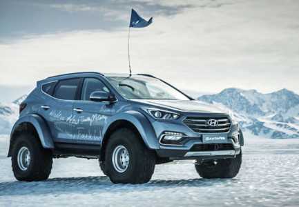 Hyundai Santa Fe eshte makina e pare qe kalon Antarktiden