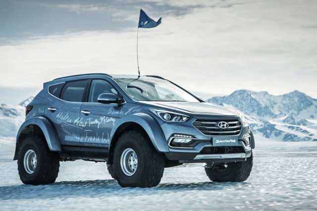 Hyundai Santa Fe eshte makina e pare qe kalon Antarktiden