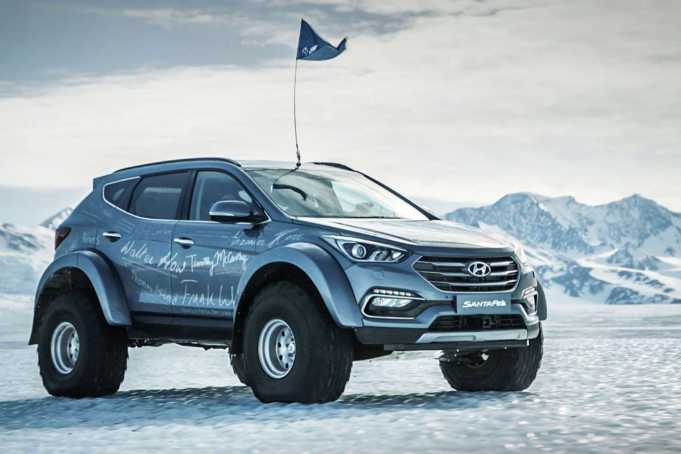 Hyundai Santa Fe eshte makina e pare qe kalon Antarktiden