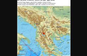 Lajm i Fundit/ Tërmet i magnitutës 4.9, epiqendra pranë Ohrit