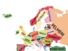 Harta e ushqimeve më popullore në Europë!