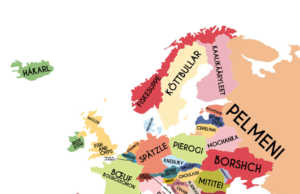 Harta e ushqimeve më popullore në Europë!