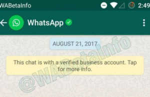 WhatsApp, llogari te verifikuara per bizneset